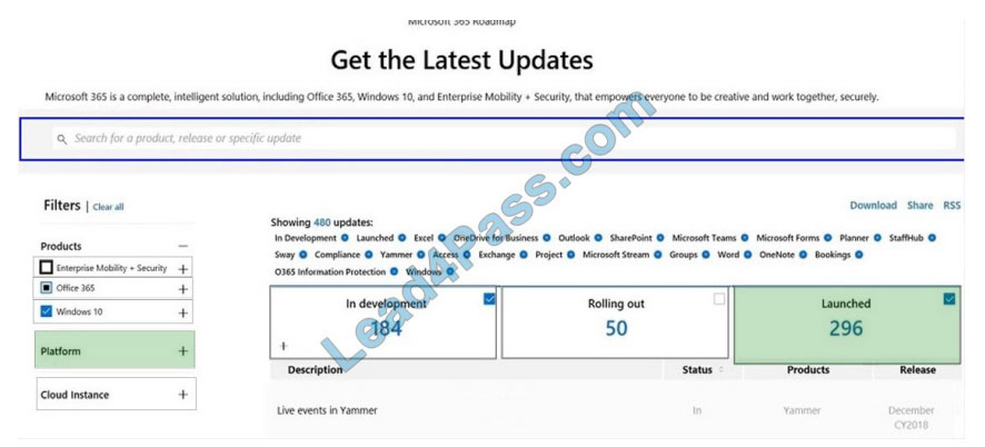 [2021.1] lead4pass ms-900 exam question q1-1