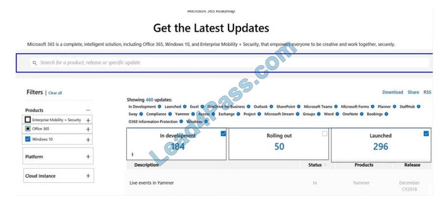 [2021.1] lead4pass ms-900 exam question q1